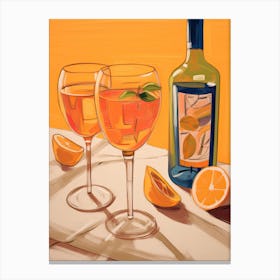 TWO GLASSES OF APEROL Canvas Print