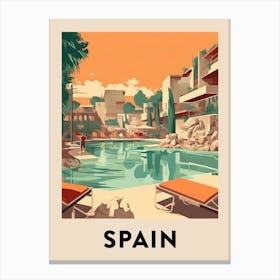 Vintage Travel Poster Spain 4 Canvas Print