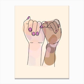 Pinky Promise Canvas Print