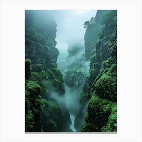 Misty Valley Canvas Print