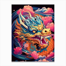 Dragon Close Up Illustration 4 Canvas Print
