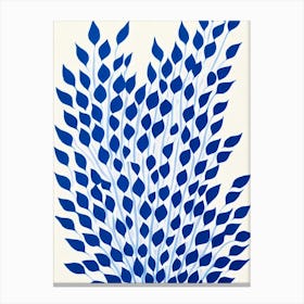 Bottlebrush Plant Stencil Style Canvas Print