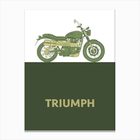 Motorbike Triumph Scrambler Canvas Print