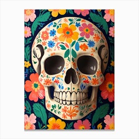 Day Of The Dead Skull 2 Canvas Print