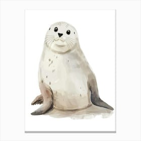 Charming Nursery Kids Animals Seal Pup 2 Canvas Print