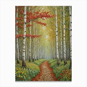 Autumn Forest Path Canvas Print