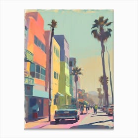Abstract Santa Monica Painting 2 Canvas Print