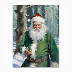 Santas Cousin Eufy at Frostwood Canvas Print