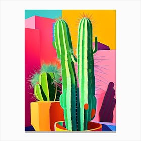 Notocactus Cactus Modern Abstract Pop Canvas Print