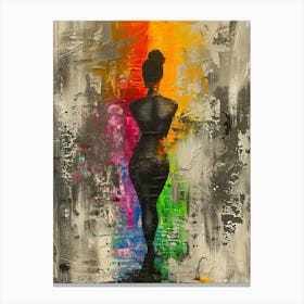 Silhouette Of A Woman 6 Canvas Print