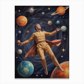Space Man Canvas Print
