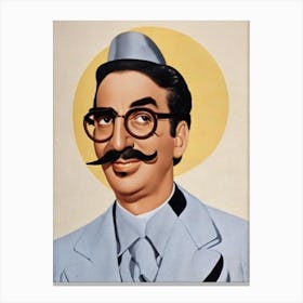 Groucho Marx Retro Collage Movies Canvas Print