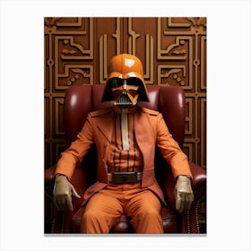 Darth Vader In Wes Anderson Style 08 Canvas Print