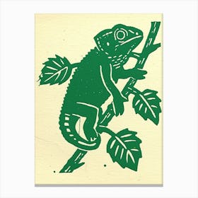 Chameleon In The Jungle Bold 1 Canvas Print