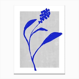 Blue Botanic No 3 Canvas Print