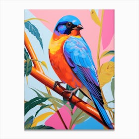 Colourful Bird Painting Barn Swallow 4 Canvas Print