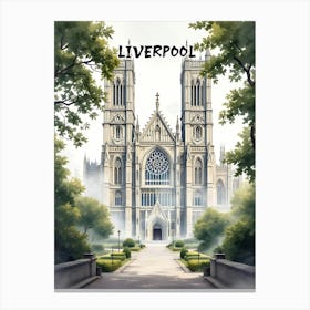 Liverpool Travel Retro Vintage V 03 Canvas Print