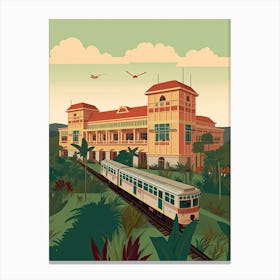 Manila Philippines Travel Illustration 1 Canvas Print