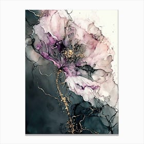 Pink Poppies Abstraction Canvas Print