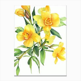 Freesia Vintage Flowers Flower Canvas Print