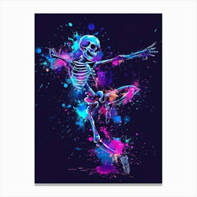 Skeleton Dancer 4 Canvas Print