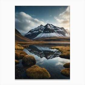Iceland Landscape At Sunrise Canvas Print