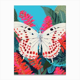 Pop Art Cabbage White Butterfly    2 Canvas Print