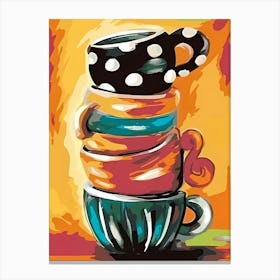 Coffee Cup Painting Canvas Print