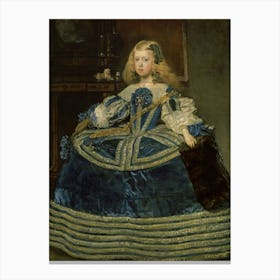 Diego Velázquez Infanta Margarita Teresa In A Blue Dress Canvas Print