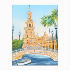 Seville Spain Travel Landscape Canvas Print