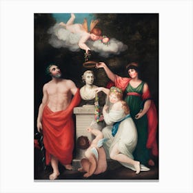 Aphrodite And The Gods Canvas Print