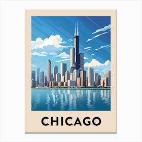 Chicago Travel Poster 17 Canvas Print