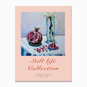 Still Life Collection Pomegranate Canvas Print