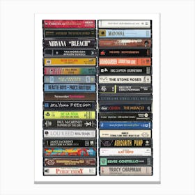 1989 Music - Cassette Print - Born in '89 Canvas Print