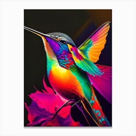 Fiery Throated Hummingbird Andy Warhol Inspired 1 Canvas Print