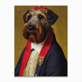 Soft Coated Wheaten Terrier 3 Renaissance Portrait Oil Painting Canvas Print