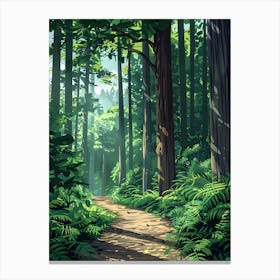 Path In The Forest Canvas Print