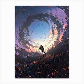 Clouded Impact Canvas Print