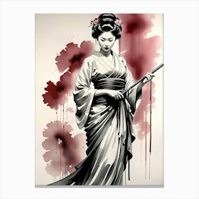 Japanese Geisha Fine Art Canvas Print