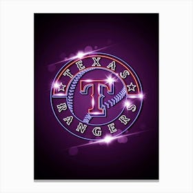 Texas Rangers Logo Canvas Print