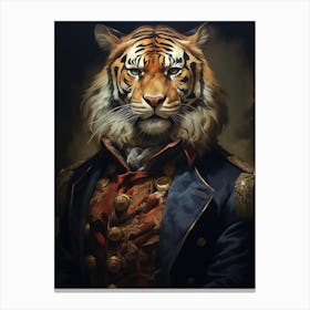 Tiger In Uniform Canvas Print