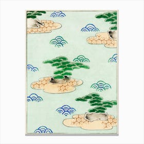 Landscape Illustration, Shin Bijutsukai Canvas Print