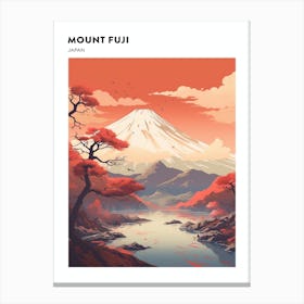 Mount Fuji Japan 2 Hiking Trail Landscape Poster Canvas Print