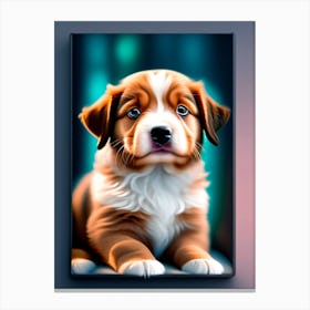 Puppy Canvas Art Canvas Print