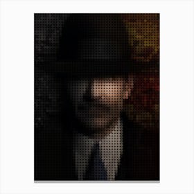 Nightmare Alleye In A Pixel Dots Art Style Canvas Print