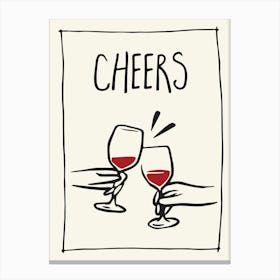 Cheers Wine Canvas Print