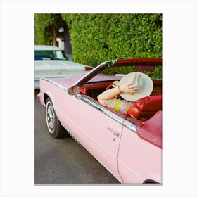 Pink Cadillac III on Film Canvas Print