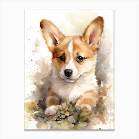 Corgi Puppy Canvas Print