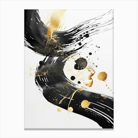 Gold And Black Canvas Print 38 Canvas Print