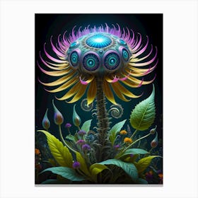 Psychedelic Flower 3 Canvas Print